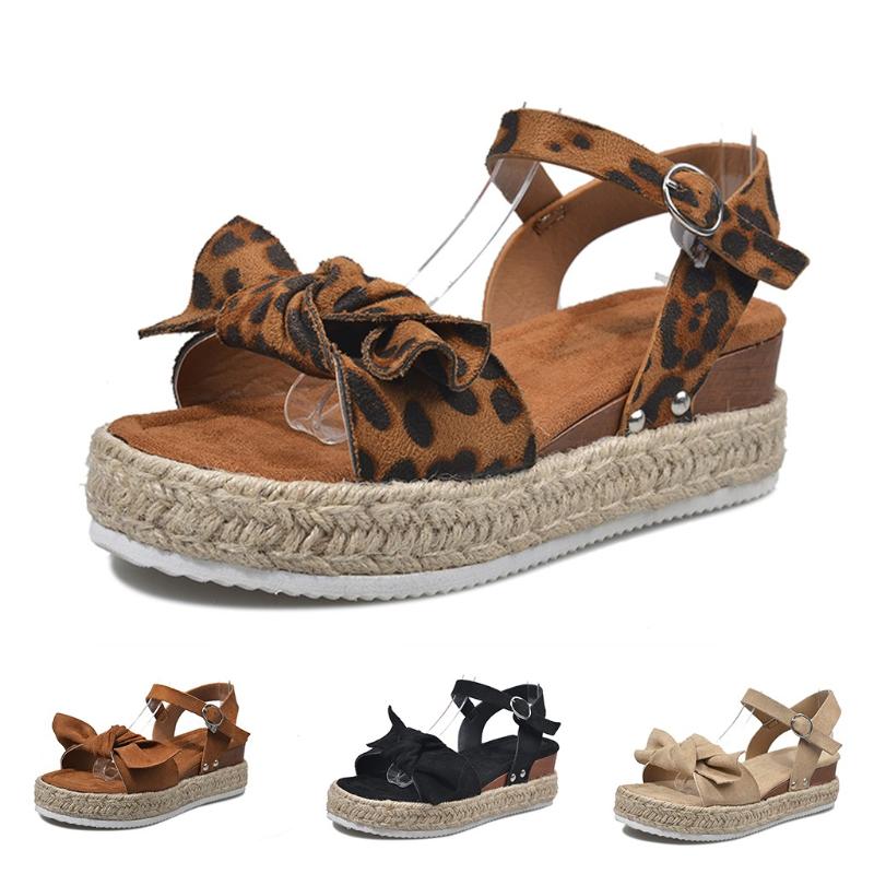 Vintage Women's Sandals Ladies Fashion Solid Leopard Print Shoe Summer Outdoor Sandal Wedges Bowknot Ankle Footwear Casual Shoes, Black
Vintage Women's Sandals Ladies Fashion Solid Leopard Print Shoe Summer Outdoor Sandal Wedges Bowknot Ankle Footwear Casual Shoes, Black