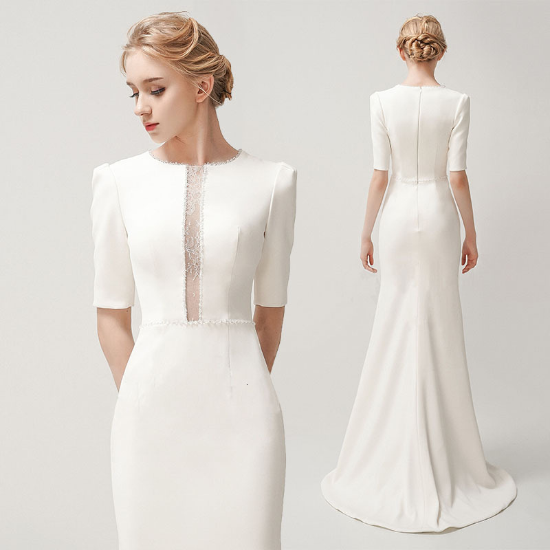 New Elegant O-neck Matte Satin a Line Wedding Es 2021 Beaded Sashes Sweep Train Vintage Bridal Gowns Vestidos De Noiva 3p1x, White
New Elegant O-neck Matte Satin a Line Wedding Es 2021 Beaded Sashes Sweep Train Vintage Bridal Gowns Vestidos De Noiva 3p1x, White