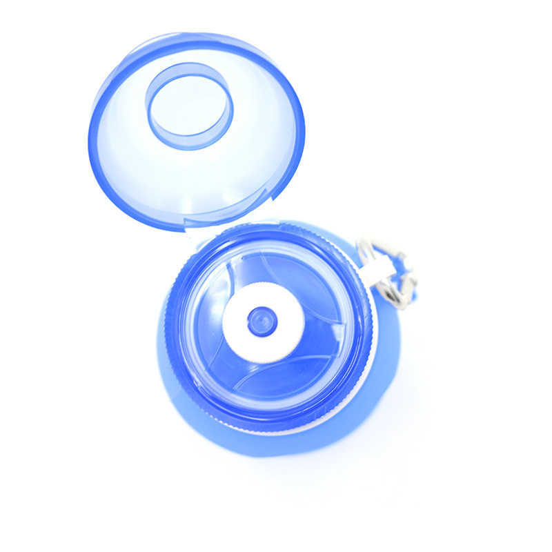 Food Grade Foldable Water Bottles Free Folding Cup Cycling Silicone Collapsible Travel Drinkware 210914 Z260202