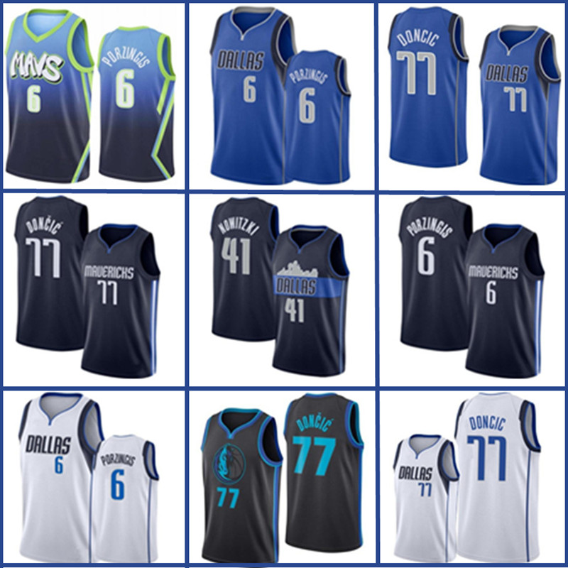 77 Doncic DAL Dallass Maverickss Kristaps 6 Porzingis Basketball Jersey Mens Dirk 41 Nowitzki Jerseys City Bule White Shirt, Colour 1(as shown in illustration)
77 Doncic DAL Dallass Maverickss Kristaps 6 Porzingis Basketball Jersey Mens Dirk 41 Nowitzki Jerseys City Bule White Shirt, Colour 1(as shown in illustration)