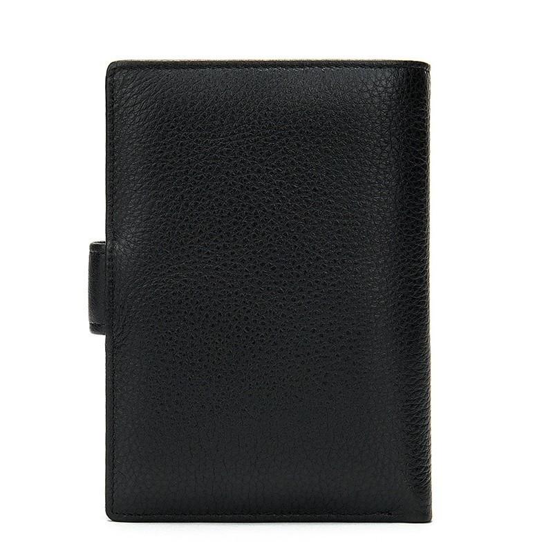 Men's Classic Portofino Mini Wallet in Premium Leather with Built-in Passport Slot
