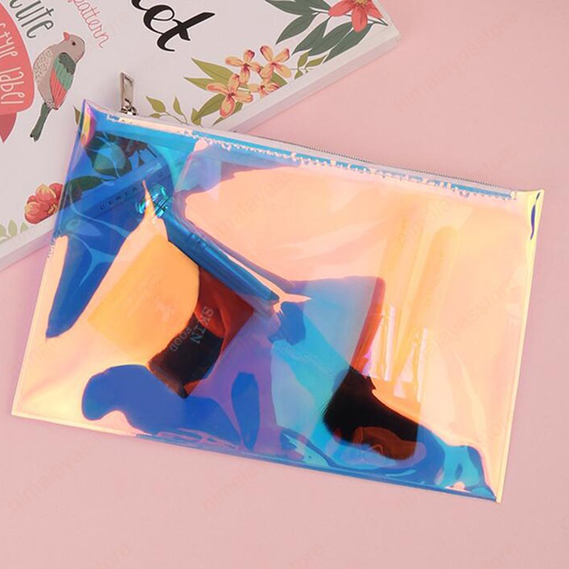 Makeup Bag Laser PU Zip Waterproof Holder Pouch Makeup Storage Bag Hot Holographic Bag Transparent Travel Make Up Cosmetic Bags, As picture
Makeup Bag Laser PU Zip Waterproof Holder Pouch Makeup Storage Bag Hot Holographic Bag Transparent Travel Make Up Cosmetic Bags, As picture