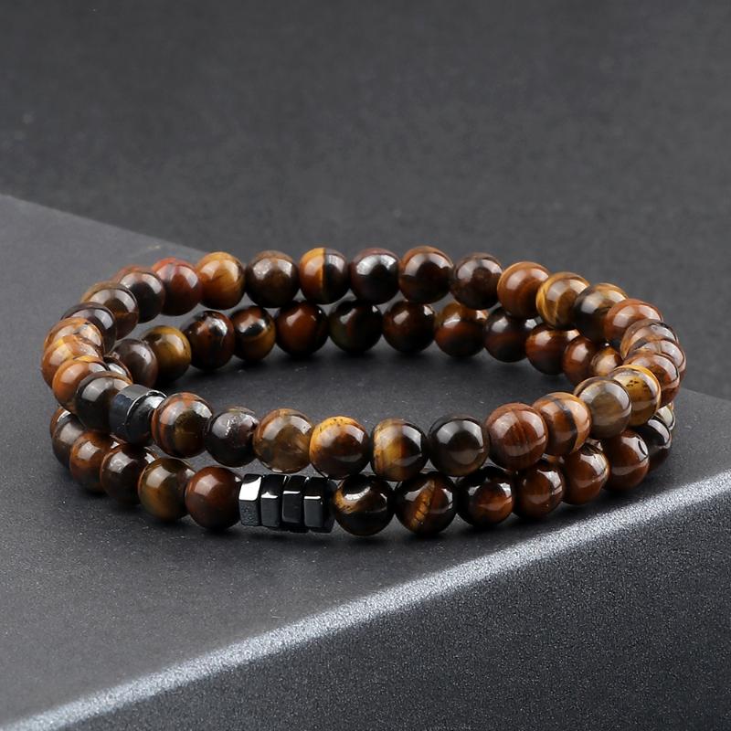 Beaded, Strands 2Pcs/Set Couples Natural Stone Bracelet 6MM Malachite Black Matte Spacer Bangles Chain Men Elastic Pulsera Jewelry Gift Frie
Beaded, Strands 2Pcs/Set Couples Natural Stone Bracelet 6MM Malachite Black Matte Spacer Bangles Chain Men Elastic Pulsera Jewelry Gift Frie