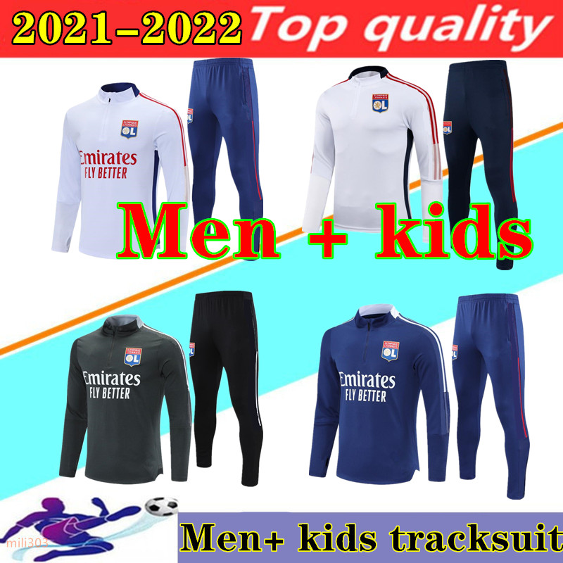 21 22 Lyon soccer tracksuit Survetement 2021 2022 Lyonnais L.PAQUETA OL AOUAR Football training suit Jogging sets men + kids
21 22 Lyon soccer tracksuit Survetement 2021 2022 Lyonnais L.PAQUETA OL AOUAR Football training suit Jogging sets men + kids