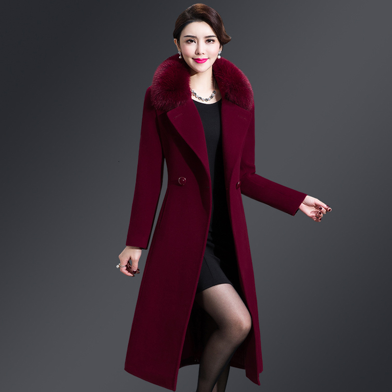 New Long Middle-aged Ladies Wool Collar on the Knee Thick Female Warm Coat Thin Winter 5m2o
New Long Middle-aged Ladies Wool Collar on the Knee Thick Female Warm Coat Thin Winter 5m2o