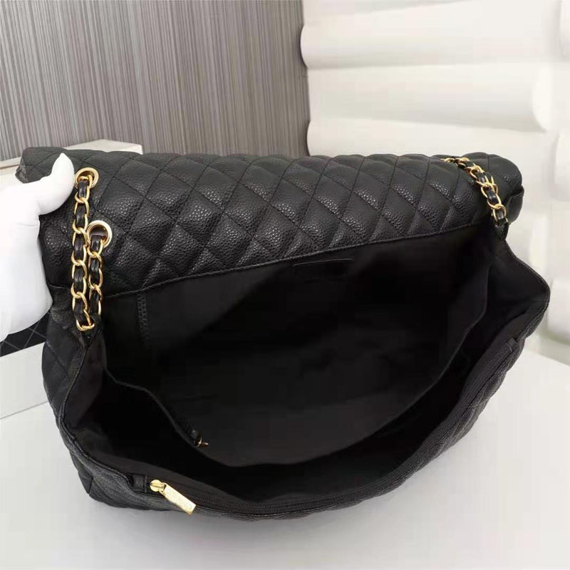Large capacity handbag bags Women's airport messenger Lychee grain cowhide with Gold hardware chain grid underarm single shoulder style purse travel tote crossbody, Customize
Large capacity handbag bags Women's airport messenger Lychee grain cowhide with Gold hardware chain grid underarm single shoulder style purse travel tote crossbody, Customize