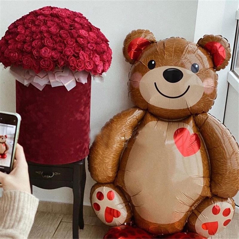 Party Decoration 1Pc Love Heart Bear Aluminum Foil Balloon For Valentine's Day Wedding Birthday Helium Air Globos Baby Shower
Party Decoration 1Pc Love Heart Bear Aluminum Foil Balloon For Valentine's Day Wedding Birthday Helium Air Globos Baby Shower