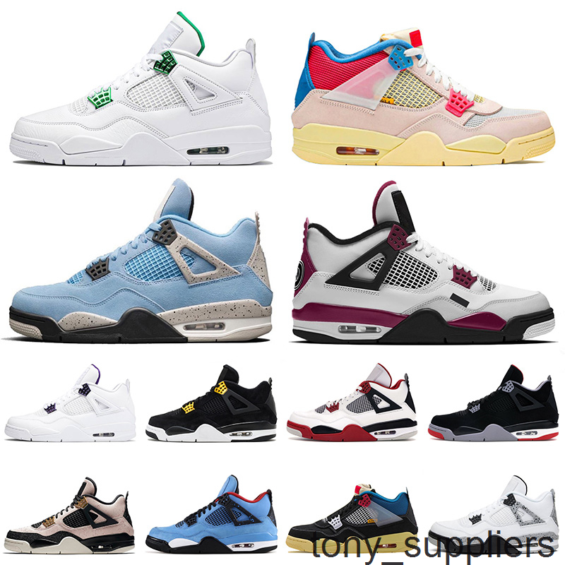 Jumpman 4 4s Union Guava Ice 2021 Basketball Shoes University Blue Green Metallic Mens Womens Royalty White Cement Off fashion Sneakers
Jumpman 4 4s Union Guava Ice 2021 Basketball Shoes University Blue Green Metallic Mens Womens Royalty White Cement Off fashion Sneakers