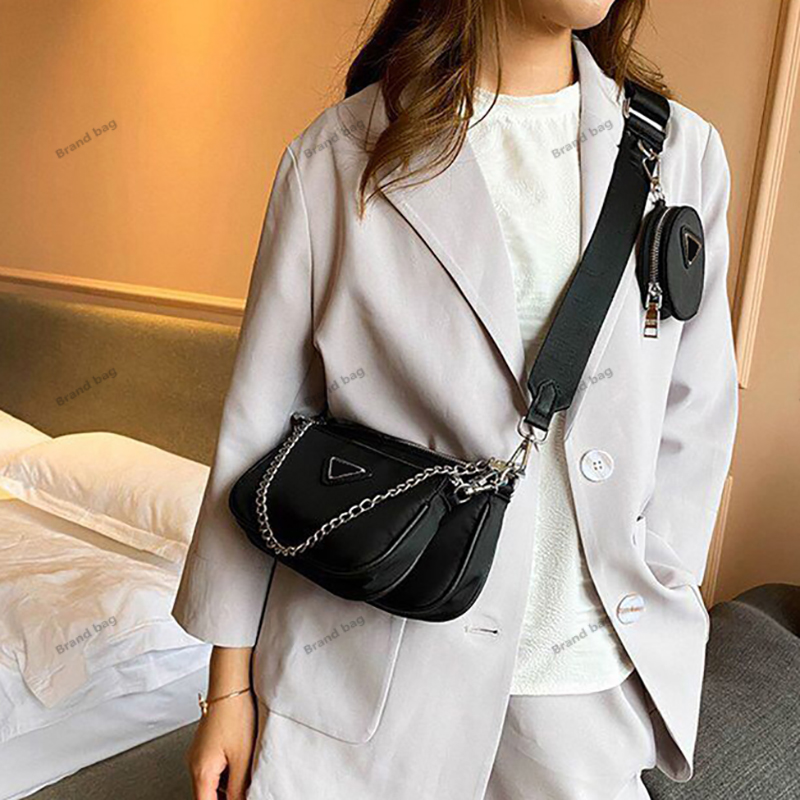 Women Shoulder Bag Fashion Luxurys Designers Nylon Crossbody Bag 3 Pcs Set Shoulders Bags High Quality Handbag Mini Coin Case Wallet Purse
Women Shoulder Bag Fashion Luxurys Designers Nylon Crossbody Bag 3 Pcs Set Shoulders Bags High Quality Handbag Mini Coin Case Wallet Purse