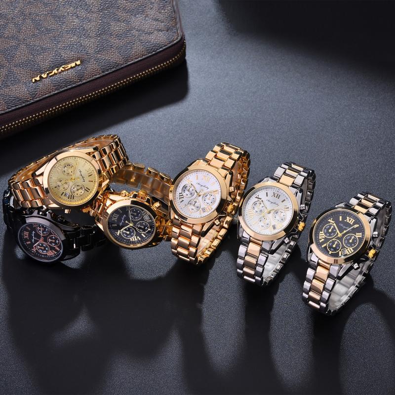 Wristwatches Stainless Steel Women Watch Luxury Fashion Round Shape Quartz Folding Strap Ladies Buckle Wrist Watches
Wristwatches Stainless Steel Women Watch Luxury Fashion Round Shape Quartz Folding Strap Ladies Buckle Wrist Watches