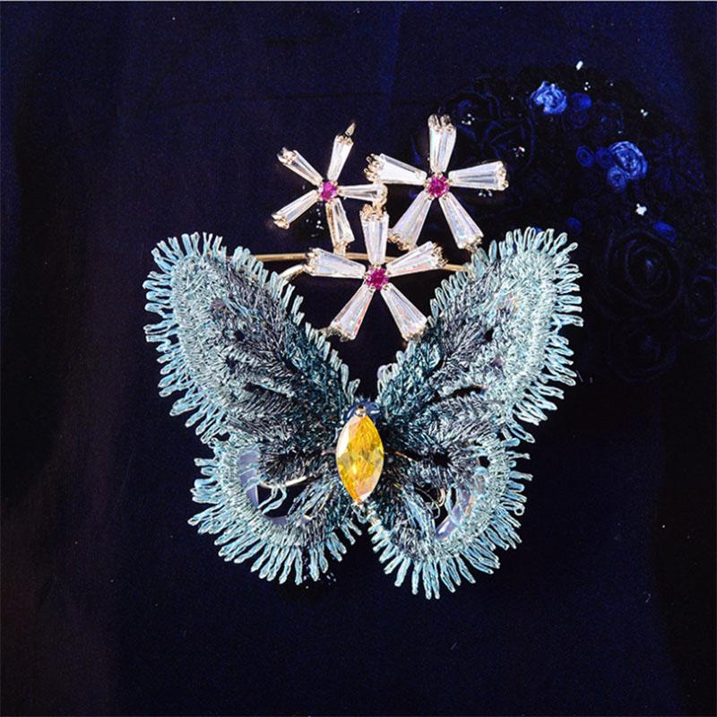Pins, Brooches Donia Jewelry Fashion Explosion Ladies Temperament Pin Butterfly Insect Fabric Micro-set Zircon Brooch Suit Shawl Clothin
Pins, Brooches Donia Jewelry Fashion Explosion Ladies Temperament Pin Butterfly Insect Fabric Micro-set Zircon Brooch Suit Shawl Clothin