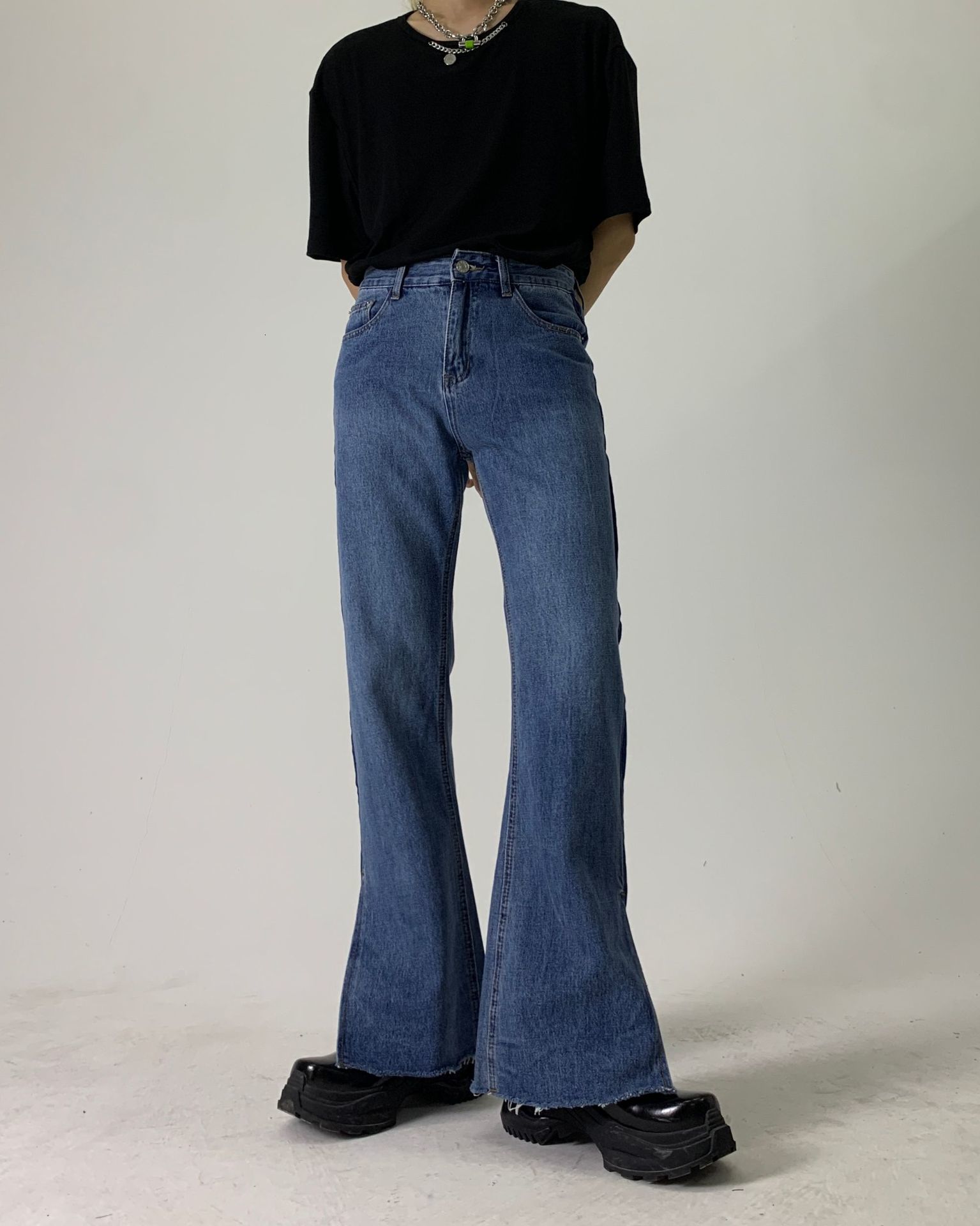 Women's Jeans Korean Version Man Fashion Flare Pants Color Matching Design Straight Men Women Streetwear Denim Hip Hop Baggy TL9Z, 1# shoe box
Women's Jeans Korean Version Man Fashion Flare Pants Color Matching Design Straight Men Women Streetwear Denim Hip Hop Baggy TL9Z, 1# shoe box