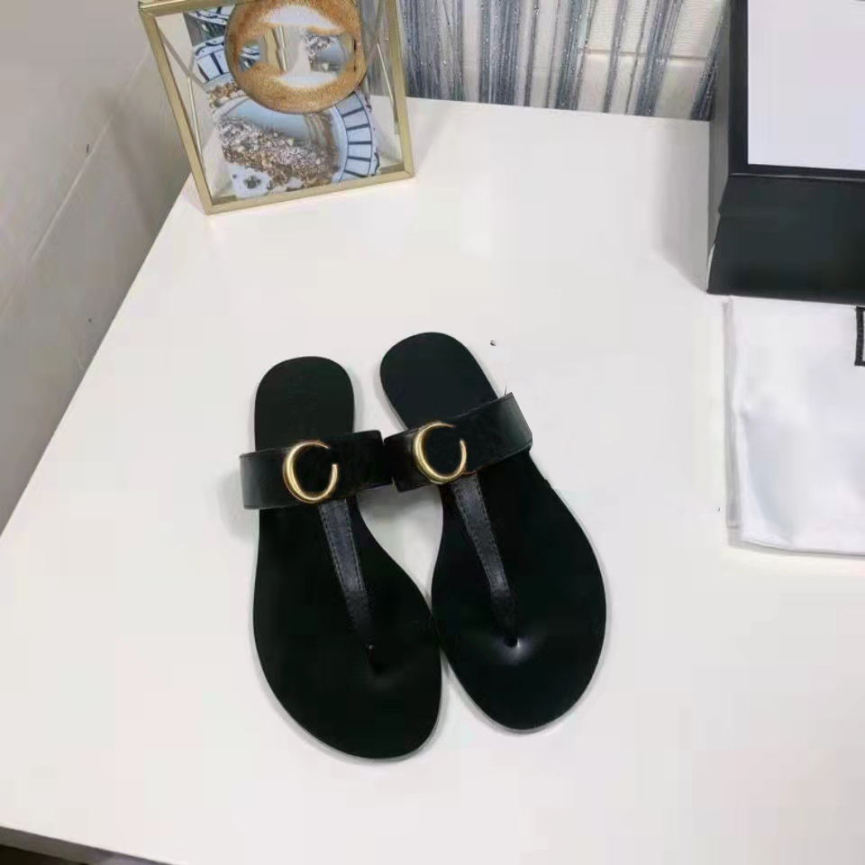 Classics Slippers Designer Sandals For Woman Girls Low Sandal Shoes Indoor Flip Flops Beach Luxury Slides Made In Italy 36-42
