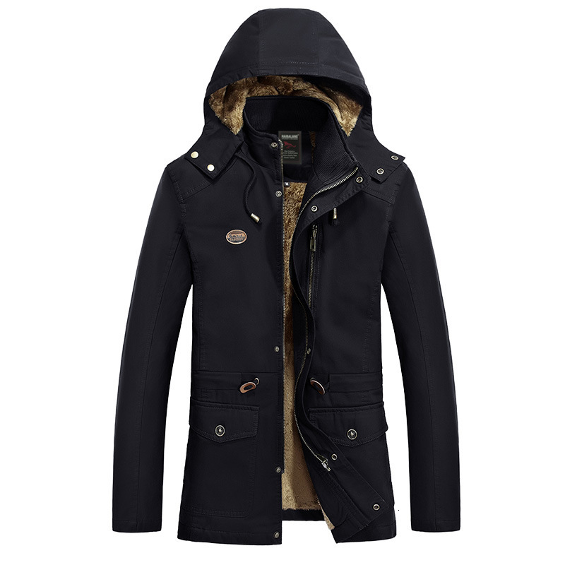 Tooling winter men's Plush casual jacket medium and long windbreaker coat, Khaki 1
Tooling winter men's Plush casual jacket medium and long windbreaker coat, Khaki 1