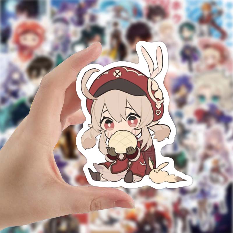 50pcs/Lot Cartoon Waterproof Sticker Open World Game Stickers For Laptop Motorcycle Skateboard Car Travel Phone Cute Characters Decal