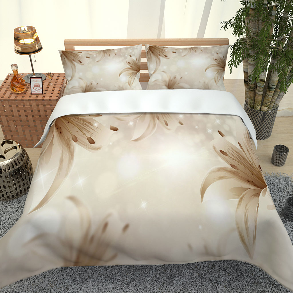 Luxury Queen Single King Size 3d bedding set Custom brown lily Bedding Set Red 4pcs Duvet Cover Sets Pillowcase, Customize
Luxury Queen Single King Size 3d bedding set Custom brown lily Bedding Set Red 4pcs Duvet Cover Sets Pillowcase, Customize