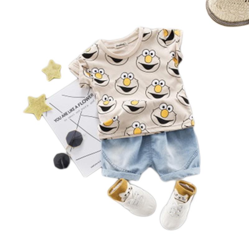 Clothing Sets Children's Cute Summer T-shirt Cartoon Children Boy Clothes Short-Sleeved Girl Two-Piece Baby Suit, Brown
Clothing Sets Children's Cute Summer T-shirt Cartoon Children Boy Clothes Short-Sleeved Girl Two-Piece Baby Suit, Brown