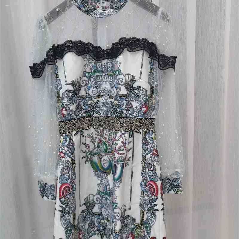 Truevoker Runway Totem Print Wedding Party Dress Lady Long Sleeve Perspective Lace Patchwork Beading Mujer Festa Vestido 210602, Multi
Truevoker Runway Totem Print Wedding Party Dress Lady Long Sleeve Perspective Lace Patchwork Beading Mujer Festa Vestido 210602, Multi