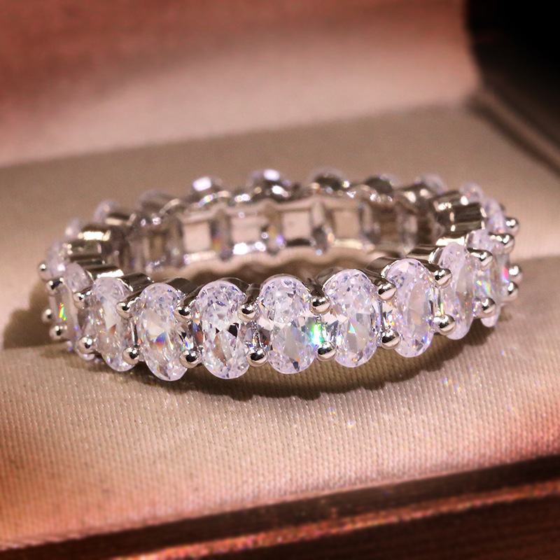 New Gold Rose Gold Silver Color Ring with Zircon Stone for Women Fashion Wedding Engagement RingS