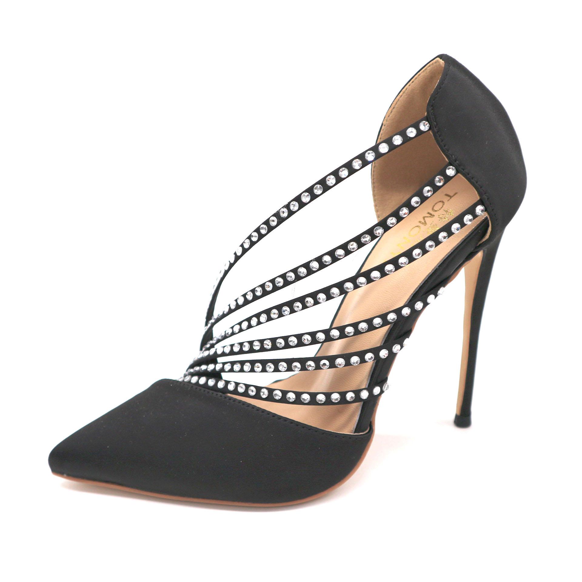 2021 New Summer Fashion Women Pumps Black Satin Crystal Stiletto Point Toe Bride Wedding Shoes High Heels 12cm 10cm 8cm Women Party Shoes
2021 New Summer Fashion Women Pumps Black Satin Crystal Stiletto Point Toe Bride Wedding Shoes High Heels 12cm 10cm 8cm Women Party Shoes