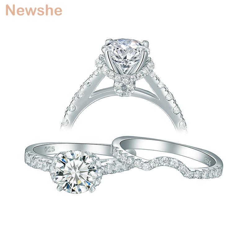 Cluster Rings She 2 Pcs 925 Sterling Silver Women's Wedding Ct Round Cut Zirconia Jewelry Eternity Engagement Ring Set 1R0056, Golden;silver
Cluster Rings She 2 Pcs 925 Sterling Silver Women's Wedding Ct Round Cut Zirconia Jewelry Eternity Engagement Ring Set 1R0056, Golden;silver