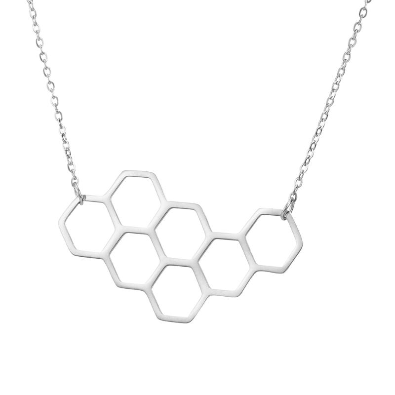 Pendant Necklaces ZAM006 Selling 2021 Latest Design Stainless Steel Necklace Hexagon Shape Hollow Geometric Couple Charm Jewelry
Pendant Necklaces ZAM006 Selling 2021 Latest Design Stainless Steel Necklace Hexagon Shape Hollow Geometric Couple Charm Jewelry