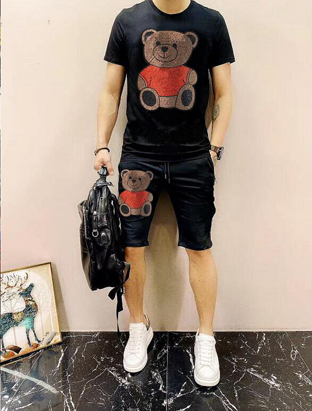 Anime Men' summer suits Hot Drill tracksuits Men brand designer hip hop, As picture shown
Anime Men' summer suits Hot Drill tracksuits Men brand designer hip hop, As picture shown