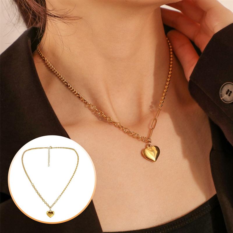 Pendant Necklaces Trendy Women Heart Necklace Choker Exquisit Gold Love Collares De Moda Female Valentine's Day Jewelry Gifts
Pendant Necklaces Trendy Women Heart Necklace Choker Exquisit Gold Love Collares De Moda Female Valentine's Day Jewelry Gifts