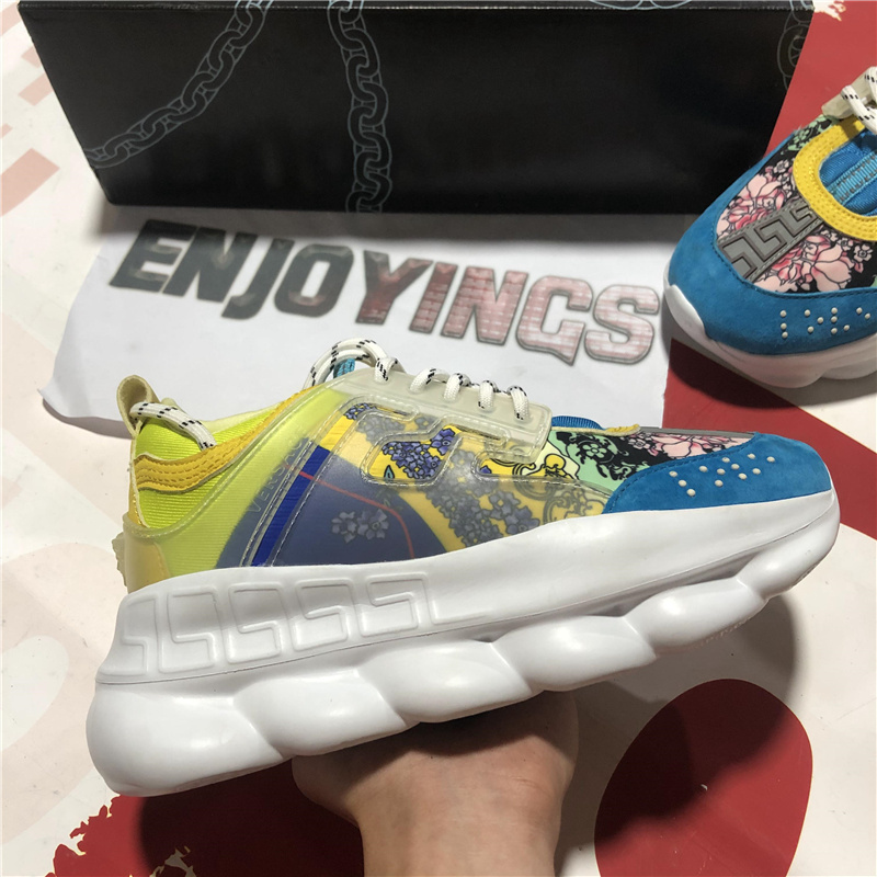 2021Top Quality Mens Womens Versace Chain Reaction Training Casual Shoes Men Women Fashion Designer Classic Soft Leather utdoor Breathable Trainers Sneakers, Customize
2021Top Quality Mens Womens Versace Chain Reaction Training Casual Shoes Men Women Fashion Designer Classic Soft Leather utdoor Breathable Trainers Sneakers, Customize