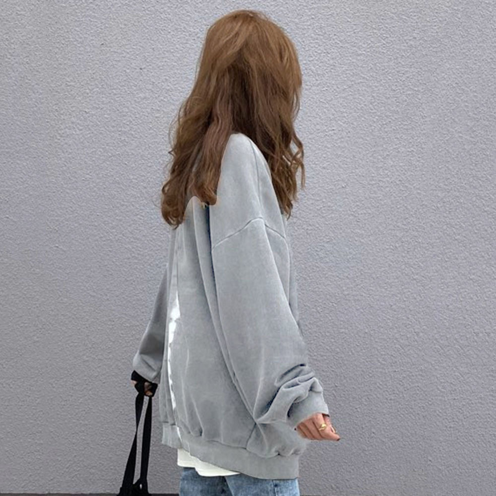 Women Loose Hoodie Long Sleeve Office Ladies Elegant Pullover Hooded Coat Japanese Korean Causal Tops Outwear Fashion 201102