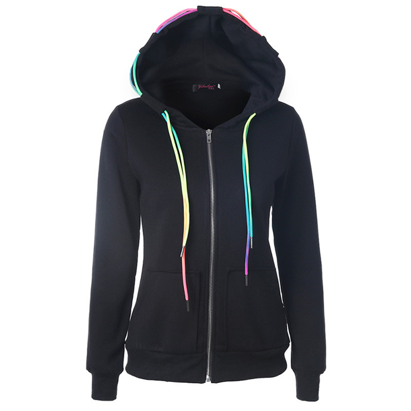 Autumn and winter hoodies women Europe and the United States new long-sleeve Hooded 2XL yellow red green slim sweatshirt JD416 201217