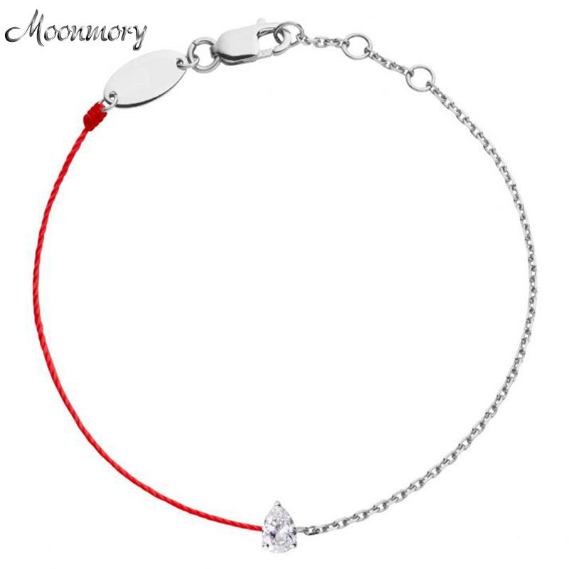 Moonmory 925 Sterling Silver CZ Big Crystal Redline Silver Bracelet Half Redline Half Silver Chain Bracelet For Women Jewelry C0305, Black
Moonmory 925 Sterling Silver CZ Big Crystal Redline Silver Bracelet Half Redline Half Silver Chain Bracelet For Women Jewelry C0305, Black