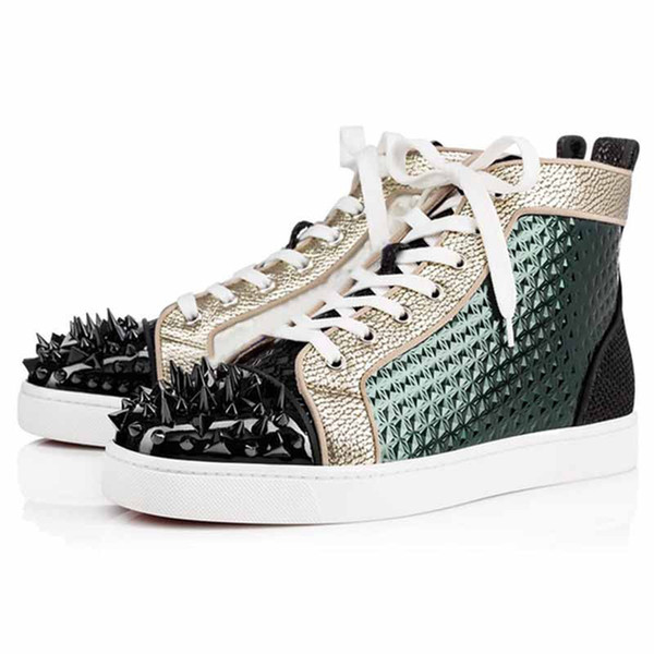 2021 New Arrival Red Bottoms Men Women Designer platform Luxurys Sneakers Junior Spikes suede leather mens women red bottom casual sho P2z1#, 10 
2021 New Arrival Red Bottoms Men Women Designer platform Luxurys Sneakers Junior Spikes suede leather mens women red bottom casual sho P2z1#, 10