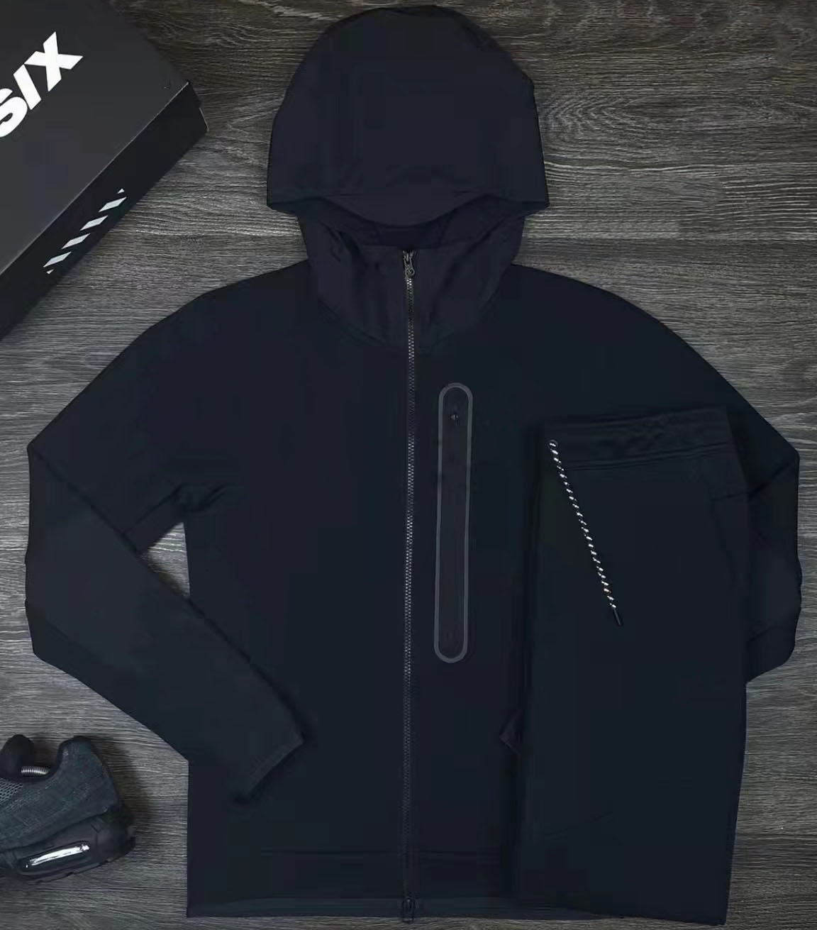 Designer Sport brands tech fleece tracksuit long pant sleeve hoodie sweatshirt man sports jogger jacket techfleece suit, Gray 
Designer Sport brands tech fleece tracksuit long pant sleeve hoodie sweatshirt man sports jogger jacket techfleece suit, Gray