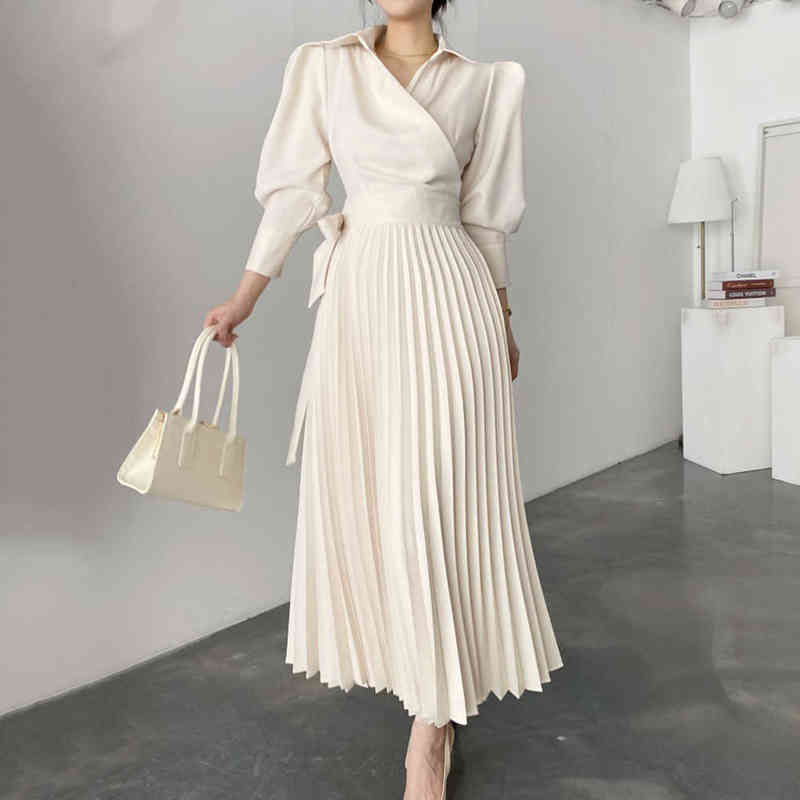 2022 Spring Summer New Women' Dress Vintage Casual Fashion Sweet Elegant Pleated Long Sleeve Shirt Belt Slim Pullover Vestidos Y1212, Black 
2022 Spring Summer New Women' Dress Vintage Casual Fashion Sweet Elegant Pleated Long Sleeve Shirt Belt Slim Pullover Vestidos Y1212, Black