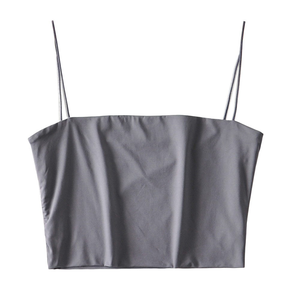 BRADELY MICHELLE 2021 Summer Women's Crop Top Sexy Elastic Cotton Camis sleeveless Short Tank Top Bar 210308