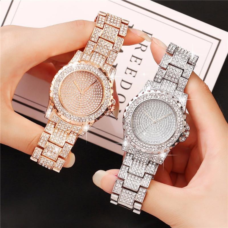 Wristwatches Women Stainless Steel Full Diamond Wrist Watches Casual Luxury Ladies Quartz Watch Clock Relogio Feminino Drop, Slivery;brown
Wristwatches Women Stainless Steel Full Diamond Wrist Watches Casual Luxury Ladies Quartz Watch Clock Relogio Feminino Drop, Slivery;brown