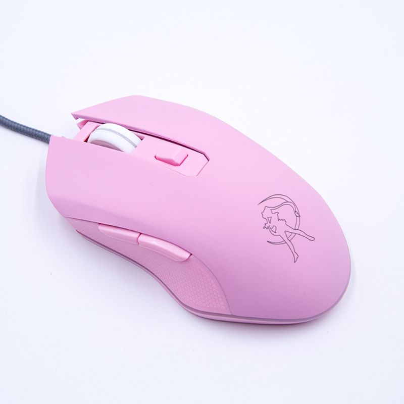 Gaming Mouse Silent Click 7 Colors LED Light Optical Game Mice Ergonomic USB Wired with 3200 DPI and 6 Buttons for PC Computer