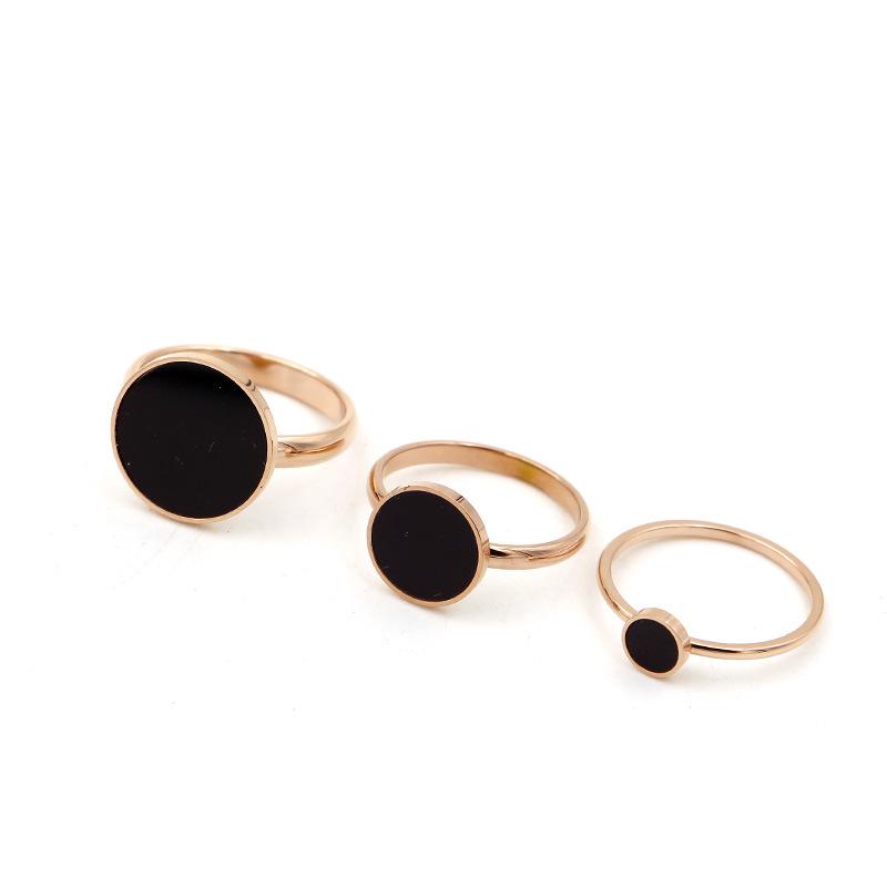 Wedding Rings 6mm 10mm 15mm Fashion Rose Gold Color Stainless Steel Love Black Round Ring Women Xmas Gift
Wedding Rings 6mm 10mm 15mm Fashion Rose Gold Color Stainless Steel Love Black Round Ring Women Xmas Gift