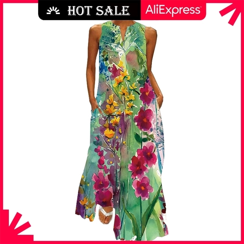 MOVOKAKA Floral Print Green Dres Long Casual Plus Size es Summer Woman Sleeveless Girls Beach Maxi 210701, Vlcq-35
MOVOKAKA Floral Print Green Dres Long Casual Plus Size es Summer Woman Sleeveless Girls Beach Maxi 210701, Vlcq-35
