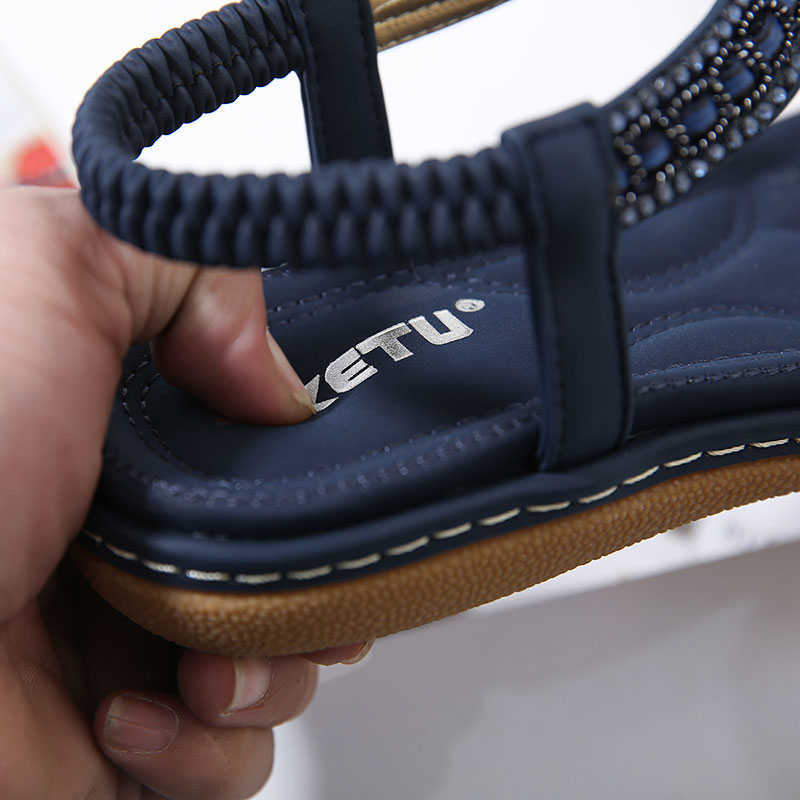 Comfortable flats sandals women shoes plus size 2021 solid summer casual woman clip toe beach ladies Y0721