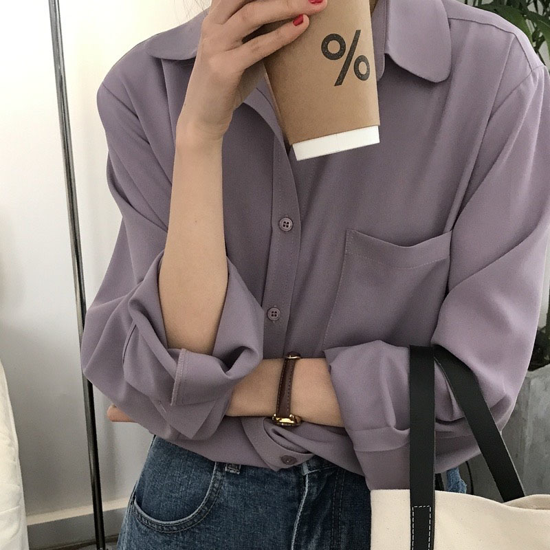 Loose White Shirts for Women Turn-down Collar Solid Female Shirts Plus Size Office Ladies Tops Spring Summer Blouses 11354 210225