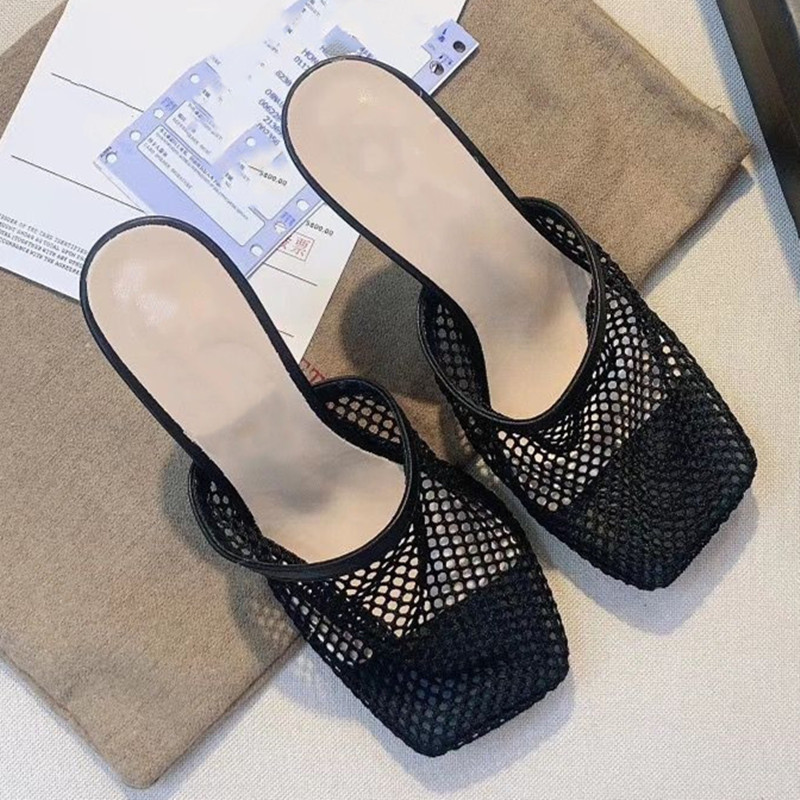 Sandals Baotou square-toe women's sandals and summer slippers wear high-knit stiletto heels breathable 5ICL, 1# shoe box
Sandals Baotou square-toe women's sandals and summer slippers wear high-knit stiletto heels breathable 5ICL, 1# shoe box