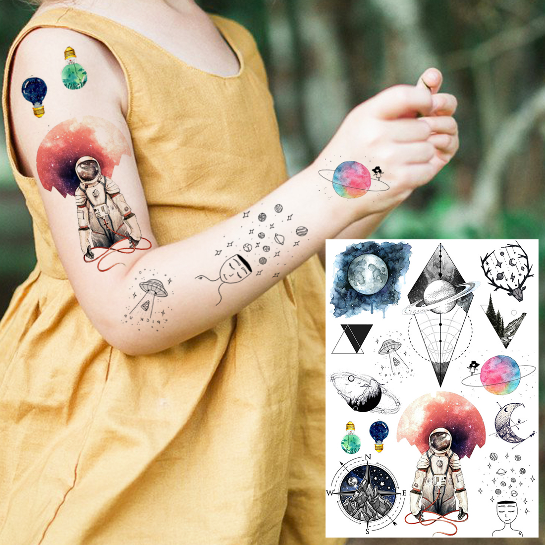Waterproof Temporary Tattoos sticker tattoo stickers For Women Girls Body Art Sexy Black Henna Decoration Fake sleeve tatoo Jewelry Chains Mandala Flower Kit
Waterproof Temporary Tattoos sticker tattoo stickers For Women Girls Body Art Sexy Black Henna Decoration Fake sleeve tatoo Jewelry Chains Mandala Flower Kit