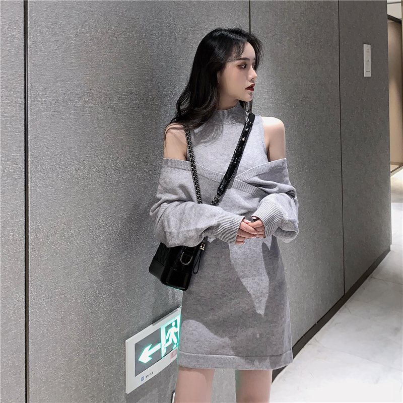 2021 autumn new fashion big sleeved-off-your-shirt squeeze body skin skinny shirt dressed in two parts 7sy2, White
2021 autumn new fashion big sleeved-off-your-shirt squeeze body skin skinny shirt dressed in two parts 7sy2, White