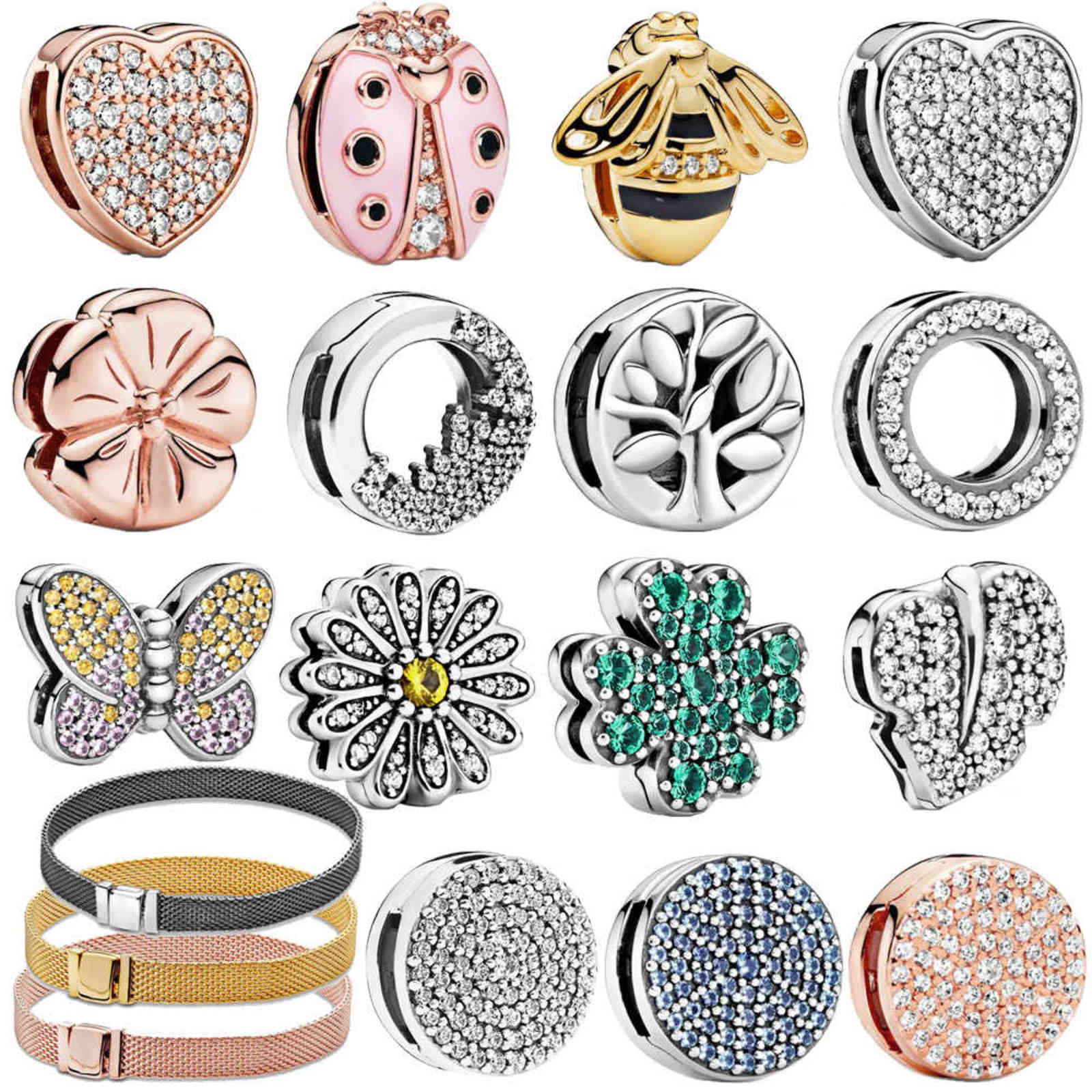 Recommend 925 Sterling Silver Sparkling Flower Heart Shape Clip Charms Fit Original Pandora Reflexion Bracelets Women
Recommend 925 Sterling Silver Sparkling Flower Heart Shape Clip Charms Fit Original Pandora Reflexion Bracelets Women