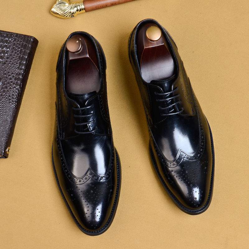 dress shoes desai men dressed in genuine male oxford leather vintage bow-up shoes brogue aa3i, Black
dress shoes desai men dressed in genuine male oxford leather vintage bow-up shoes brogue aa3i, Black