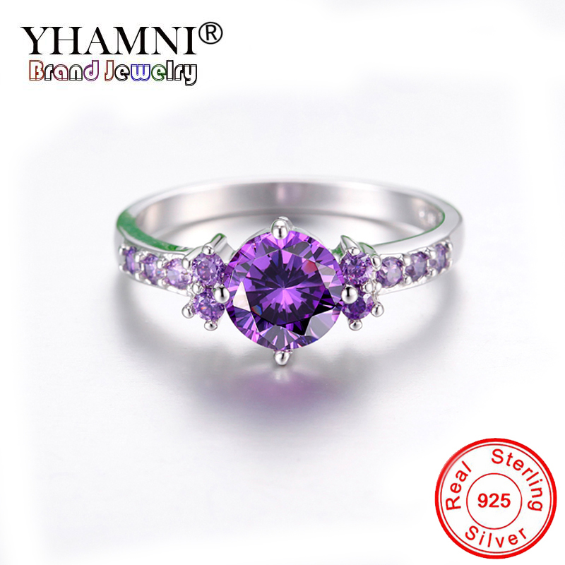 YHAMNI Trendy Gemstones Solid Silver 925 Jewelry Purple Crystal Rings For Women Luxury Amethyst Ring Cocktaill R199, Slivery;golden
YHAMNI Trendy Gemstones Solid Silver 925 Jewelry Purple Crystal Rings For Women Luxury Amethyst Ring Cocktaill R199, Slivery;golden
