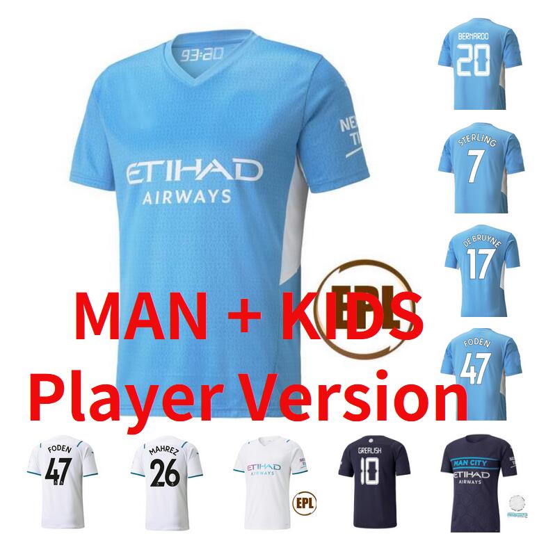 GREALISH STERLING DE BRUYNE soccer jerseys 21 22 away White fans jersey Player Version FERRAN FODEN GESUS BERNARDO MAHREZ football shirt man kids kit equipment
GREALISH STERLING DE BRUYNE soccer jerseys 21 22 away White fans jersey Player Version FERRAN FODEN GESUS BERNARDO MAHREZ football shirt man kids kit equipment
