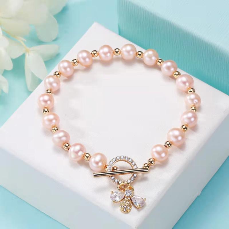 Bangle The Manufacturer Directly Provides Freshwater Pearl Orange Bee Insect Bracelet Design Style Valentine's Day Gift Hand Jewelry
Bangle The Manufacturer Directly Provides Freshwater Pearl Orange Bee Insect Bracelet Design Style Valentine's Day Gift Hand Jewelry